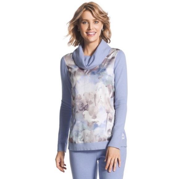 Chico's Zenergy cotton cashmere woven print cowl - Picture 5 of 5